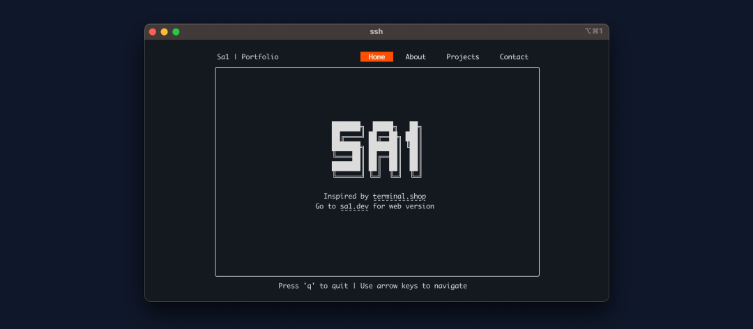 SSH Based Portfolio
